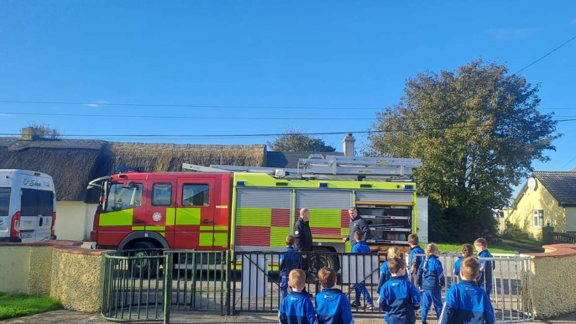 Rathkeale Fire Brigade visit Kilfinny N.S.